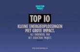 TOP 10 KLEINE ENERGIEOPLOSSINGEN MET GROTE IMPACT