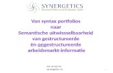 10052012 luc vervenne synergetics van syntax portfolio naar semantische uitwisselbaarheid