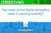 KLM Learning Day, sessie 5: 'Hoe maak je met digital storytelling saaie e-Learning krachtig?'