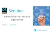 Seminar "Samenwerken met externen in SharePoint" bij QS solutions