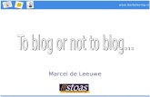 To blog or not to blog...