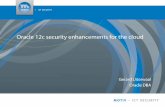 Verbeteringen op het gebied van security met Oracle 12c
