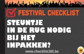 Festival Checklist: Wat meenemen op jouw weekend?