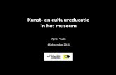 Kunst en cultuureducatie 16 december 2011