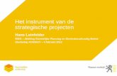 Het instrument van de strategische projecten: Hans Leinfelder