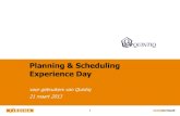 Ordina Planning & Scheduling Day - APS - welcome