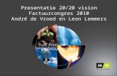 20/20 vision Europe Factuurcongres praktijkcase WTH vloerverwarming