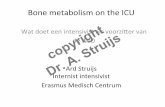 Bone metabolism and intensive care