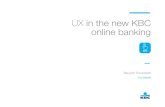 UX in the new KBC banking- Bauwen Theunissen e Kevin Smets