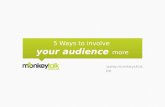 MonkeyTalk Spring2012 - 5 ways to involve your audience more