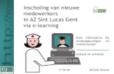 Inscholing van verpleegkundigen via e-learning