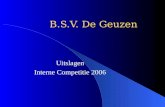 BSV de Geuzen - Uitslagen Interne Competitie 1