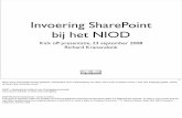 Kick-off presentatie implementatie SharePoint voor het NIOD