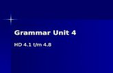 Grammatica unit 4