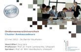 OndernemersUniversiteit - Ambassadeurs - Presentatie Prof Wim Voordeckers - UHasselt - 23 mei 2012