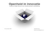 Openheid In Innovatie