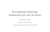 Formatieve toetsing: evalueren om te leren - itslearning onderwijsdag 2014