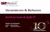 Veranderen en Beheren - Seminar Lean en Agile IT (deel 2)