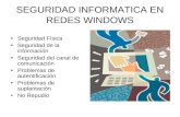 Seguridad informatica en redes windows