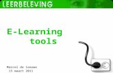 E learning tools 15maart 2011