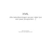 XML   tekortkomingen en pluspunten