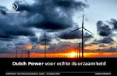 Dutch power voor echte duurzaamheid - Martin Binnendijk - 18 oktober 2012