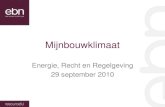 Presentatie Maxine Tillij van EBN tijdens Energie, Recht & Regelgeving 2010