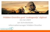 Gemeente Midden-Drenthe gaat zaaksgewijs digitaal, door Jan Schrotenboer