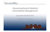 Sijmen Ruwhof - Geautomatiseerd website vulnerability management