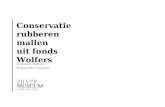 Conservatie van rubberen mallen uit het fonds Wolfers van het Zilvermuseum Sterckshof. (Dietlinde Peeters)