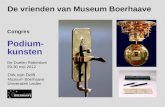 De vrienden van Museum Boerhaave | congres podiumkunsten 2012