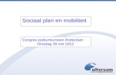 Sociaal plan en mobiliteit - Cees de Wildt | congres podiumkunsten 2012