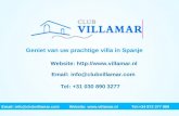 Villa Spanje - Zoek Spanje Villas - Vakantiehuizen Spanje