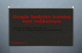 Google analytics training voor webbouwers