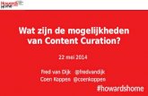 Content Curatie - HowardsHome - Marketing the Content event 2014 - CMM Academy - UBS Utrecht Business School