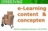 Fontys post hbo-opleiding e-Learning, content en concept 29 10-2013