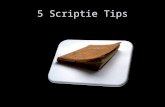 5 scriptie tips