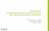 INDEA EBO energie-intensieve industrie