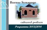 Programma 2013/2014 Cultureel Podium de Bornse Synagoge