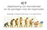 Presentatie ICT en onderwijs | Stedelijk College Eindhoven