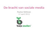 20130417 Bejo Zaden - De kracht van social media