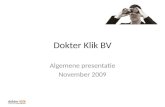 Dokter Klik Algemene Presentatie 2009