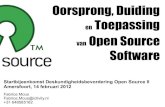 Oorsprong, Duiding en Toepassing van Open Source Software (DOS II versie)