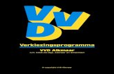 Verkiezingsprogramma VVD Alkmaar