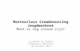 Masterclass Crowdsourcing Jeugdwerknet - 12102012