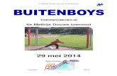 Buitenboys toernooiboekje 6e Mathijs Douwe toernooi 29 mei 2014