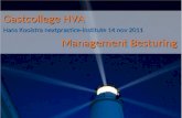 Gastcollege Hans Kooistra HVA 14 november 2011 over management besturing