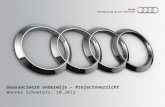 Audi - Geassocieerd onderwijs - Projectoverzicht