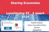 Sharing economies lunchlezing 4 maart
