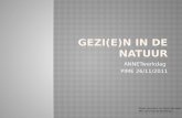 Workshop gezi(e)n in de natuur: presentatie